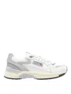 Autry Low Top Sneaker Featuring Mesh Panels In White
