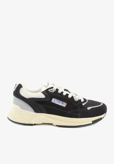 AUTRY HYPERWAY SUEDE AND MESH SNEAKERS