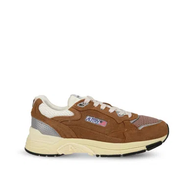 Autry Hyperway Suede Sneakers In Brown