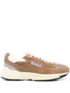 Autry Light Brown Lace-up Sneaker In Brown