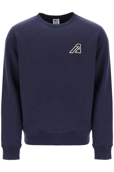 Autry Icon Crewneck Sweatshirt In Blue (blue)