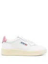 Autry Medalist Low Sneakers In White And Polignac Leather Shoes In White
