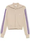 Autry Knitted Zip-up Sweatshirt High Collar