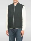 Autry Crewneck Wool Blend Vest With Logo Patch In Black
