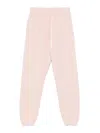 Autry Pink Cotton Sweatpants With Logo Embroidery In Color Carne Y Neutral