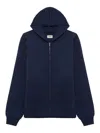 Autry Hooded Jackets With Ribbed Cuffs And Side Pockets In Azul