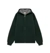 Autry Oversized Hooded Neoprene Jacket In Green