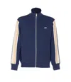 Autry Embroidered High Neck Jacket With Ribbed Cuffs In Blue