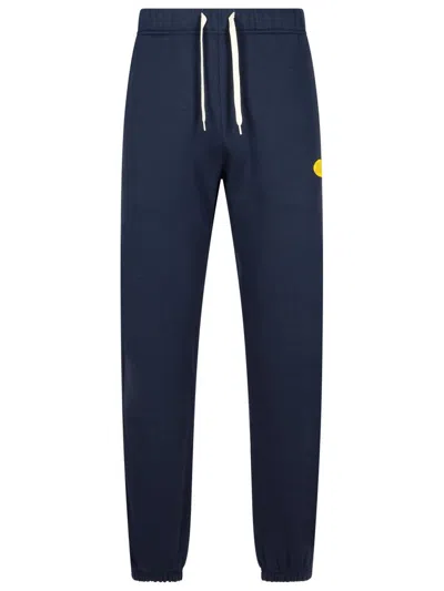 AUTRY AUTRY 'JOGGER' BLUE COTTON PANTS