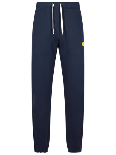 AUTRY AUTRY 'JOGGER' BLUE COTTON PANTS