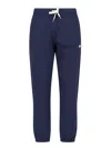 Autry Cotton Joggers With Logo In Blue