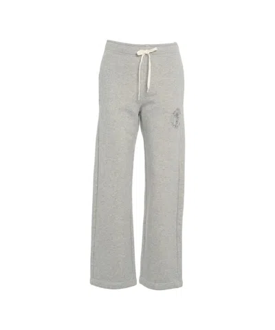 Autry Jogging Pants With Logo Embroidery In Gray