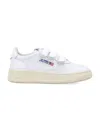 Autry Kid - Medalist Low Kidstripes Sneakers In White