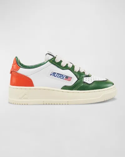Autry Kids' Medalist Low-top Sneakers In White