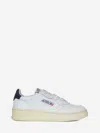 Autry Medalist Low White Sneakers With Contrasting Heel Tab In Leather Man In Bke