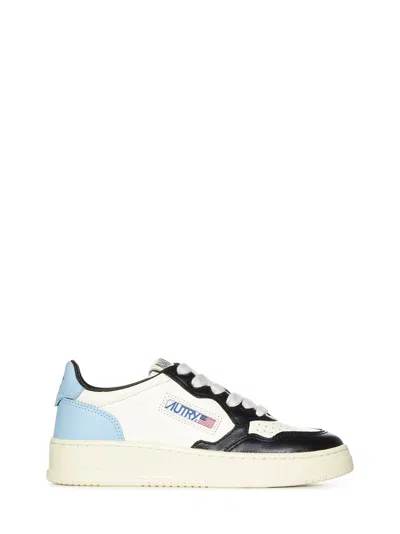 Autry Kids' Medalist Leather Low-top Traine In Bunt