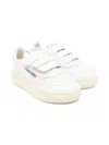 Autry Kids Sneakers With Double Hook-and-loop Closure In Neutral