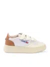 Autry Kidstripes Low Kid Leat/four Wht/brnsug Sneakers In White