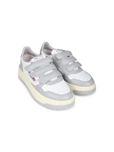 AUTRY KIDSTRIPES LOW "WHITE / LIGHT GREY" SNEAKERS