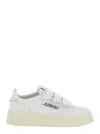 Autry Kidstripes White Low Top Sneakers With Patch Logo On The Tongue And On The Side In Leather Boy In White