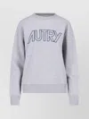 Autry Embroidered Logo Crewneck Sweatshirt In White