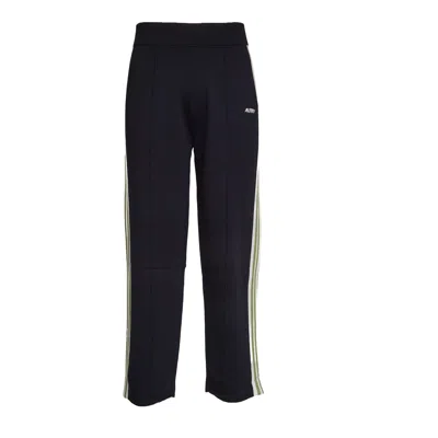 Autry Knit Tennis Joggers With Slit Hem In Blue