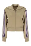 Autry Knitted Zip-up Sweatshirt In Beige