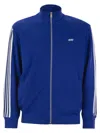 Autry Knitted Tennis-style Zip Sweatshirt In Blue