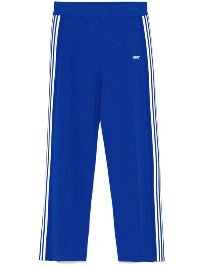Autry Knitted Track Pants In Blue