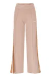 Autry Knitted Viscose Joggers In Tennis Style In Pink