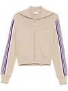 Autry Knitted Zip-up Sweatshirt In Knit Sand