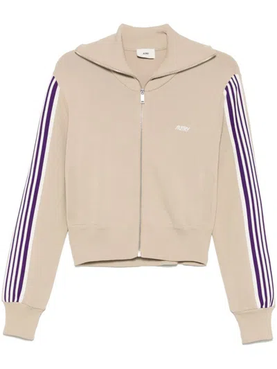 AUTRY AUTRY KNITTED ZIP-UP SWEATSHIRT