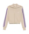 Autry Knitted Zip-up Sweatshirt In Nude