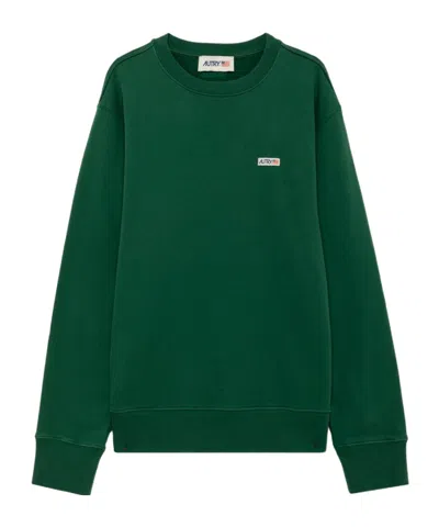 Autry Label Sweatshirt In Green