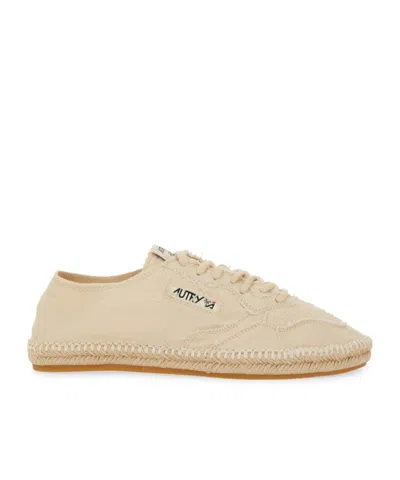 AUTRY LACE-UP JUTE LOW-TOP SNEAKERS
