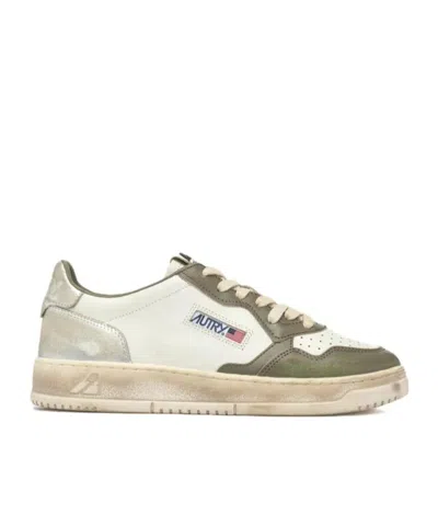 Autry Lace-up Low-cut Casual Shoes In Nude