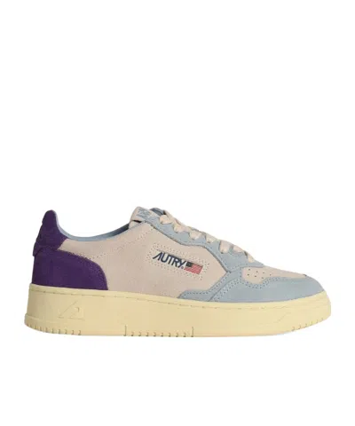 Autry Lace-up Low-cut Casual Shoes In Nude
