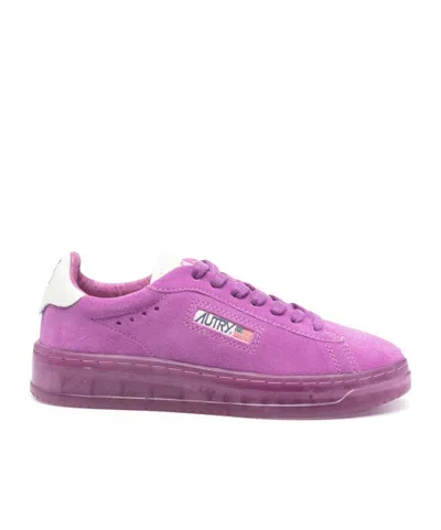 Autry Lace-up Low-cut Casual Shoes In Purple