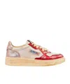 Autry Lace-up Low-cut Skate Shoes In Nude