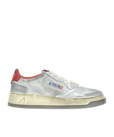 Autry Lace-up Low-cut Sneakers In White