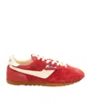 Autry 'windspin Low' Pink Sneaker With Logo On The Side And On The Heel In Red