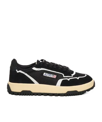 Autry Laced Sneakers In Black  