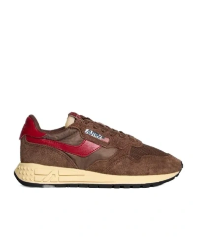 Autry Laced Sneakers In Brown