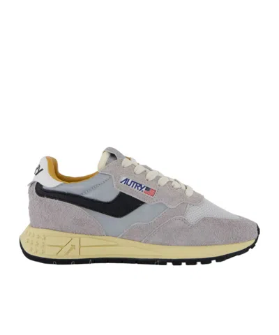 Autry Laced Sneakers In Gray