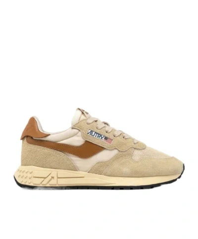 Autry Laced Sneakers In Nude