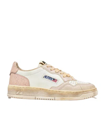 Autry Laced Sneakers In Nude
