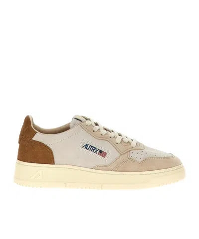 Autry Laced Sneakers In Nude