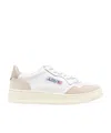 Autry Champion Leather Low-top Sneakers With Rubber Sole In White