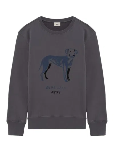 Autry Lacy Long Sleeves Sweatshirt In Jersey Stone