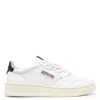 Autry 'medalist Low' White Sneakers With Logo Detail And Heel Tab In Black